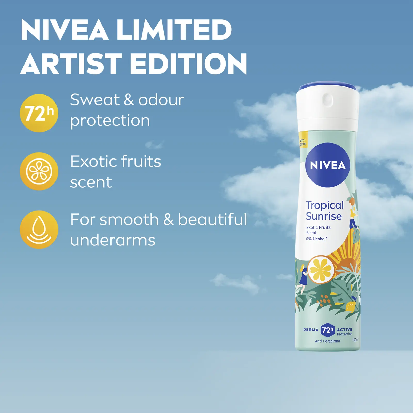 NIVEA Tropical Sunrise Antiperspirant - Image 2